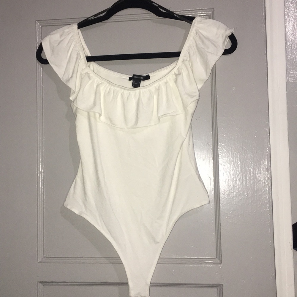 Forever 21 Off Shoulder Knit Bodysuit